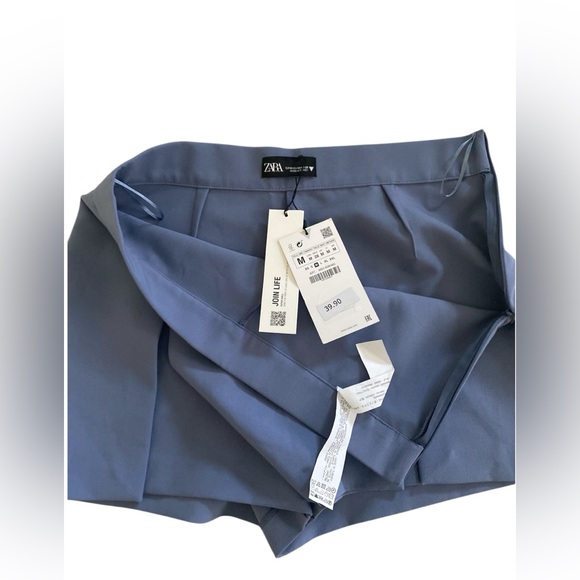 Zara Blue pleated skort - Picture 3 of 4
